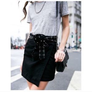 Paige x Rosie HW ‘Valentine’ denim mini sz 25